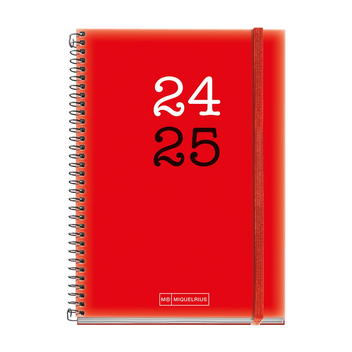 Agenda escolar 2024-2025 activa vista semanal College vermelho Miquelrius Castellano e Inglês Vermelho-1
