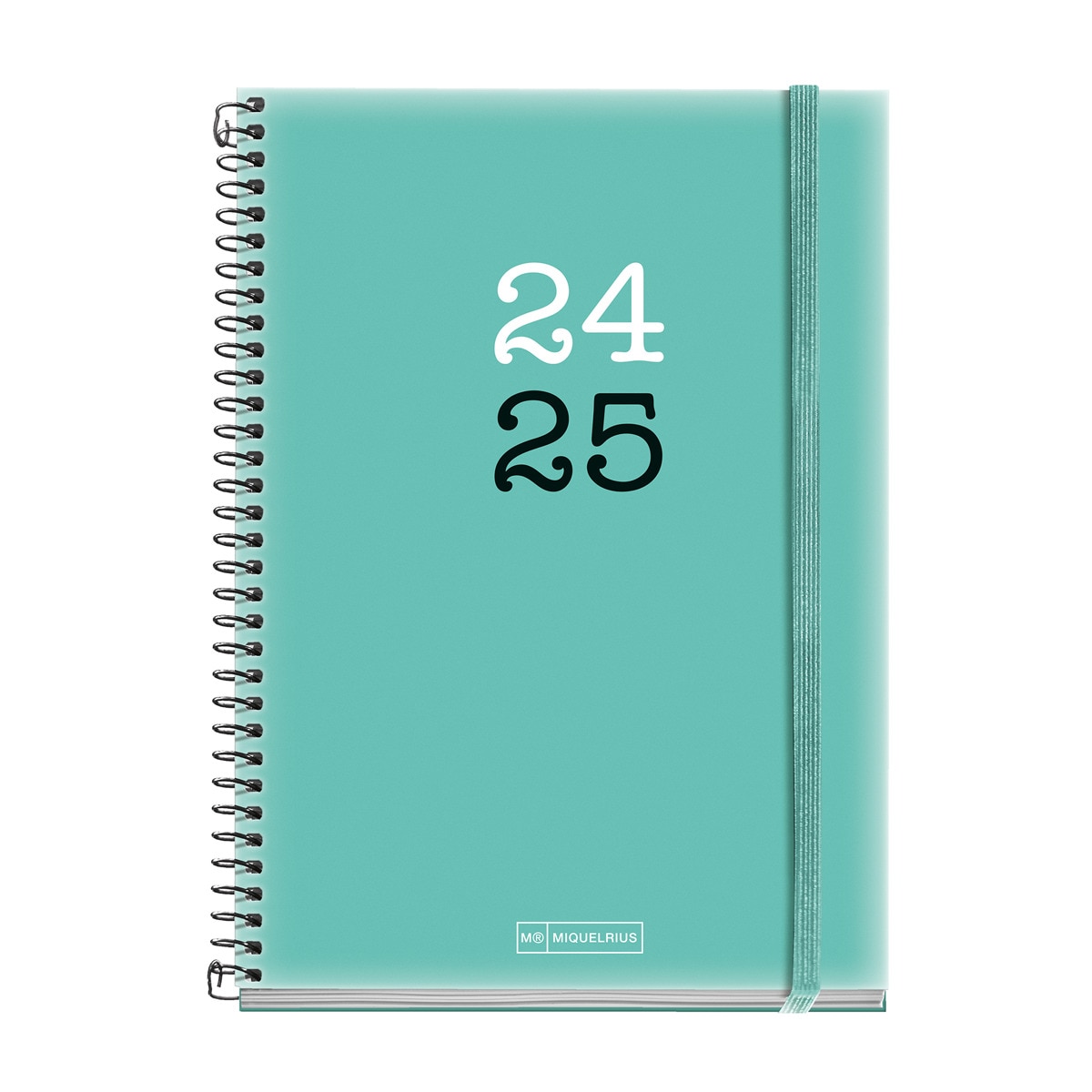 Agenda escolar 2024-2025 plus vista semanal College verde Miquelrius Castelhano e Inglês Verde-1