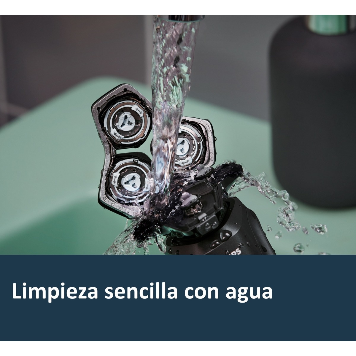 Afeitadora eléctrica Philips Serie 5000, máquina de afeitar hombre en seco y mojado, centro de limpieza 7
