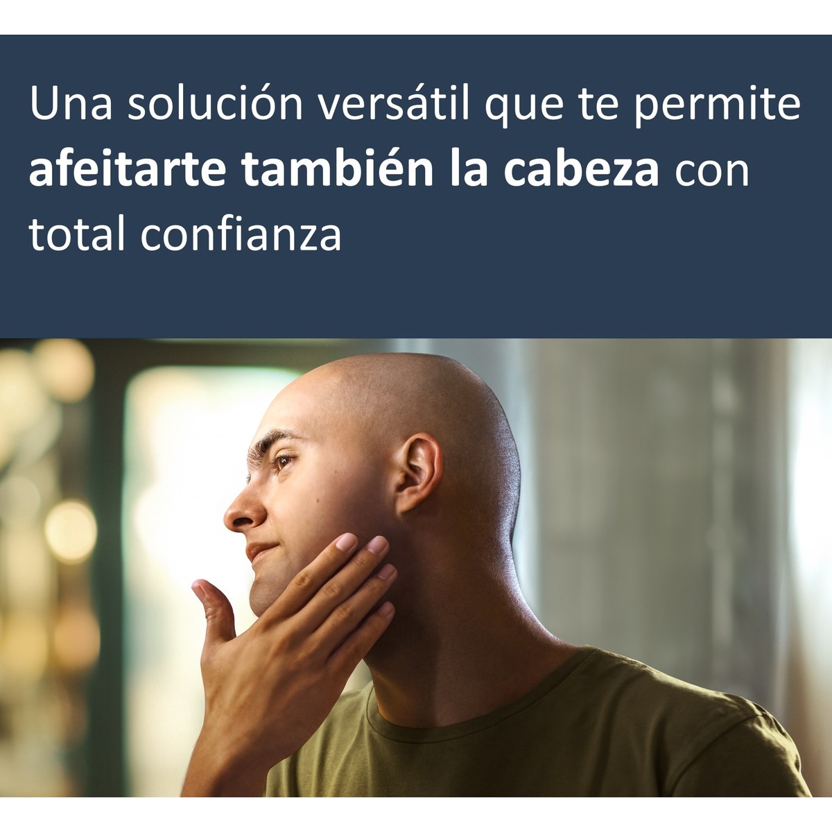 Afeitadora eléctrica Philips Serie X3000, 45 min autonomía, máquina de afeitar hombre en seco y mojado, cabezales flexibles 4D Verde refrescante oscuro-5
