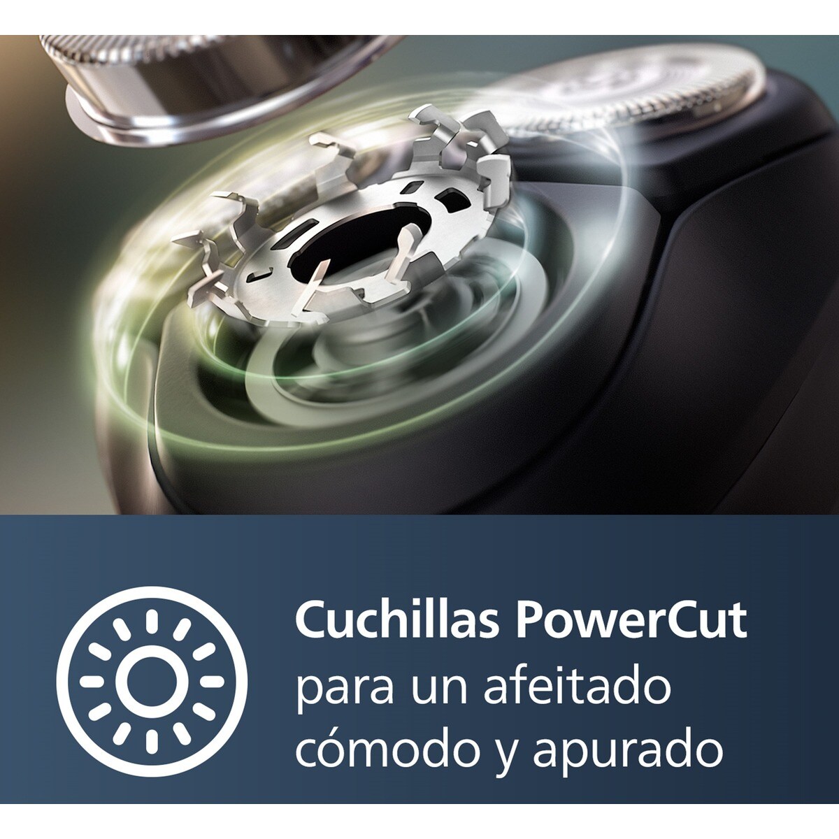 Afeitadora eléctrica Philips Serie 3000, 60 min autonomía, máquina de afeitar hombre en seco y mojado, con naricero Plata-8