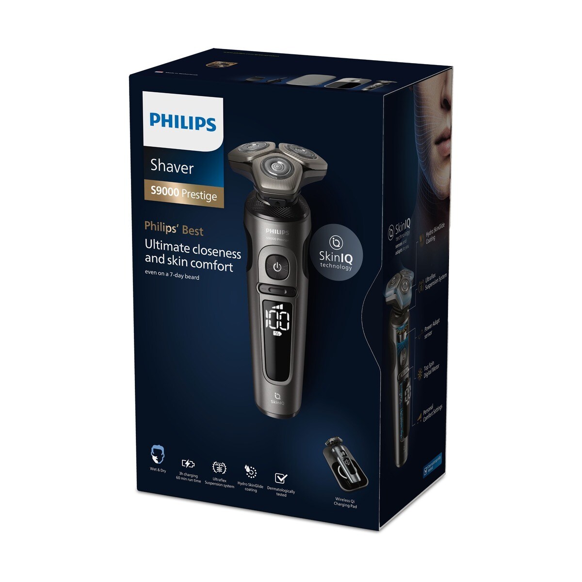Afeitadora eléctrica Philips Serie 9000 Prestige, el mejor apurado, 60