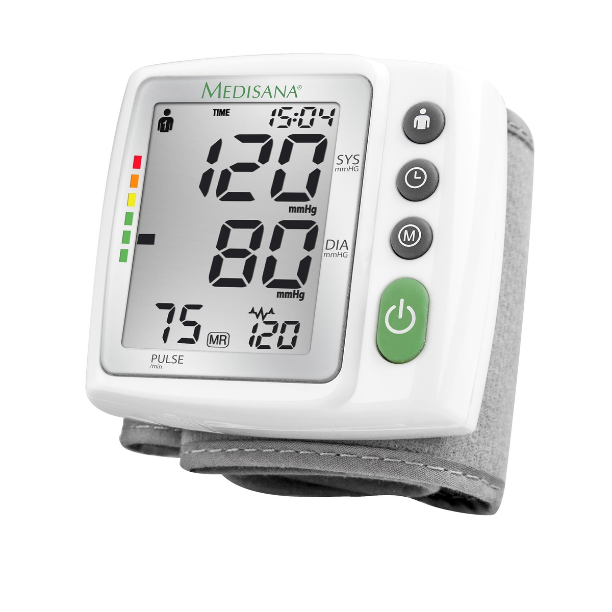 Tensiómetro de muñeca Medisana BW 315 con pantalla extragrande Blanco-1