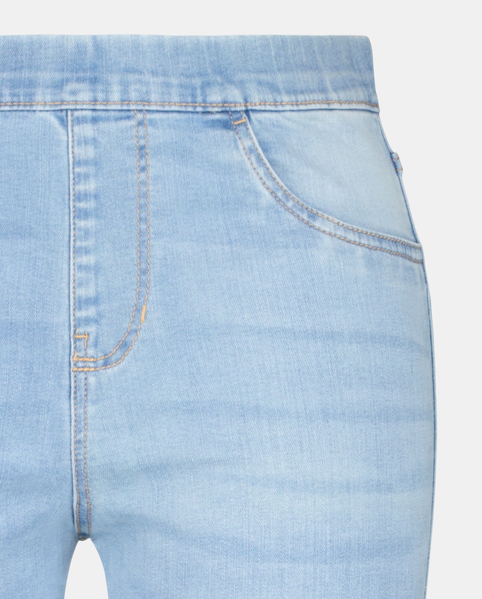 Jeans Lisas com Cintura Elástica Cerúleo-6