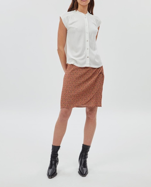 Imagen 0 de Falda midi con print multicolor