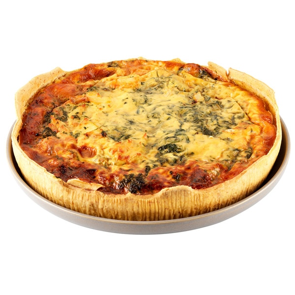 Quiche de Bacalhau e Espinafres Peso Aproximado por Dose 200 g