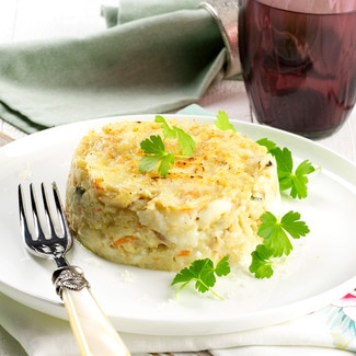 Bacalhau Gratinado com Espinafres Peso Aproximado por unidade 200 g