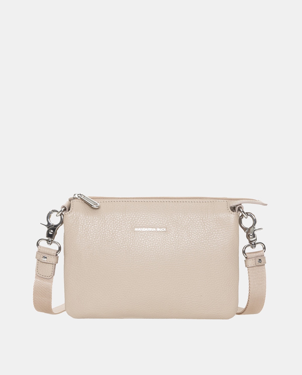 Imagem 0 de Mala a Tiracolo Pequena em Pele Texturizada