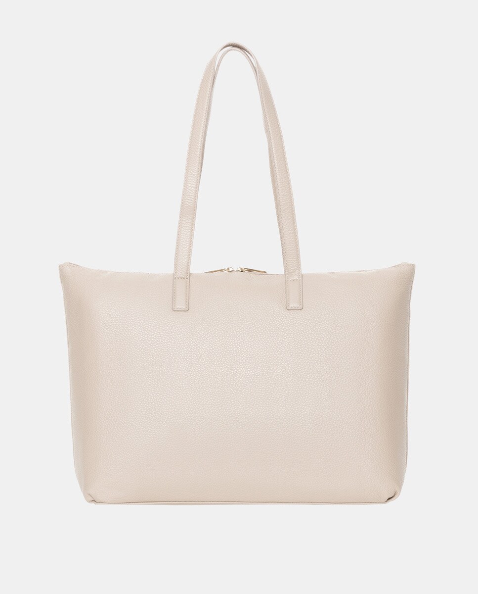 Mala Shopper de PC Mellow Leather Bege-3