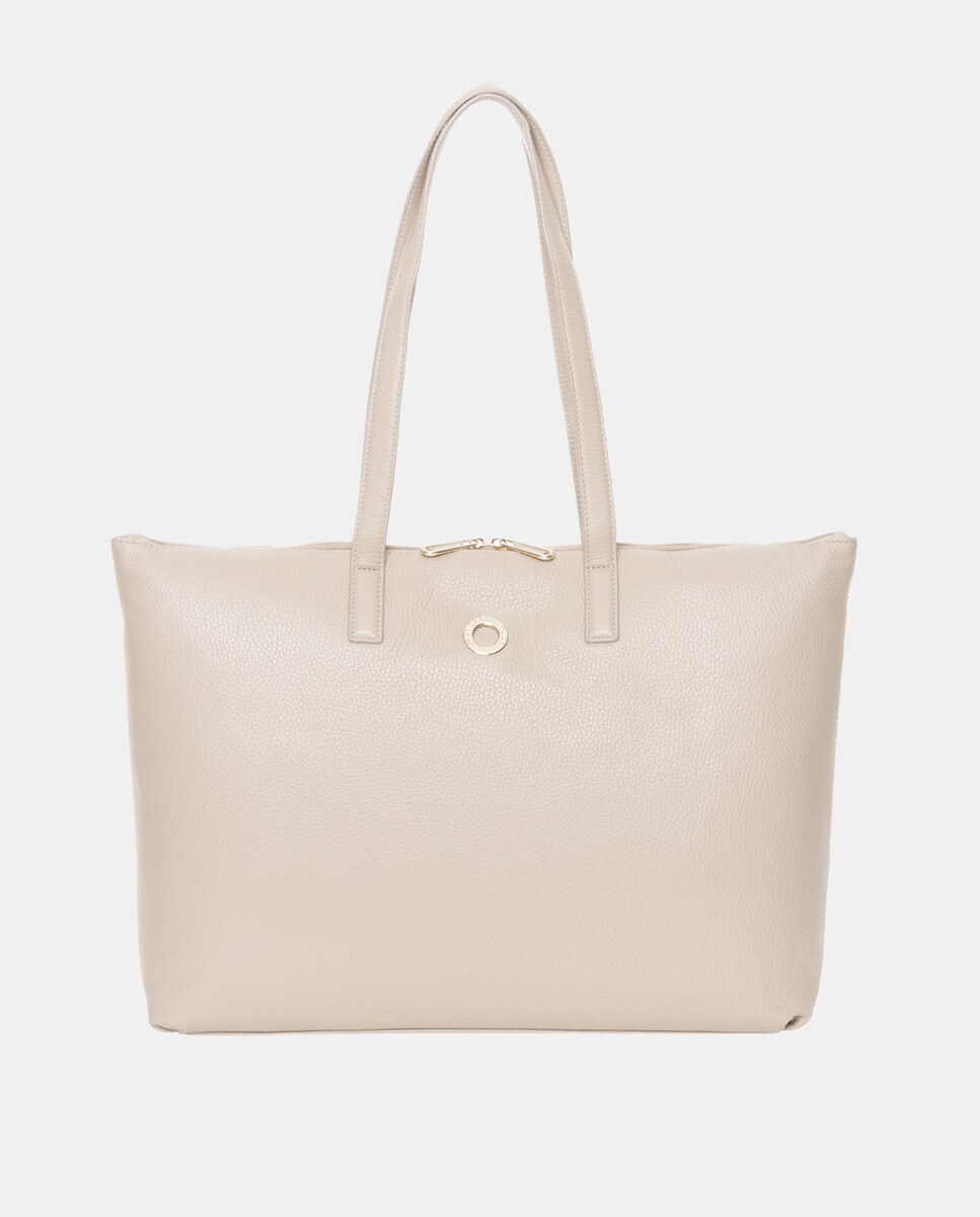 Mala Shopper de PC Mellow Leather Bege-1