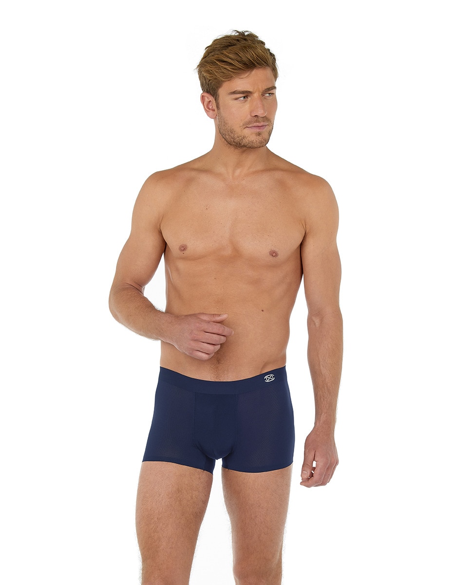 Boxers de Malha Fechada Azul-2