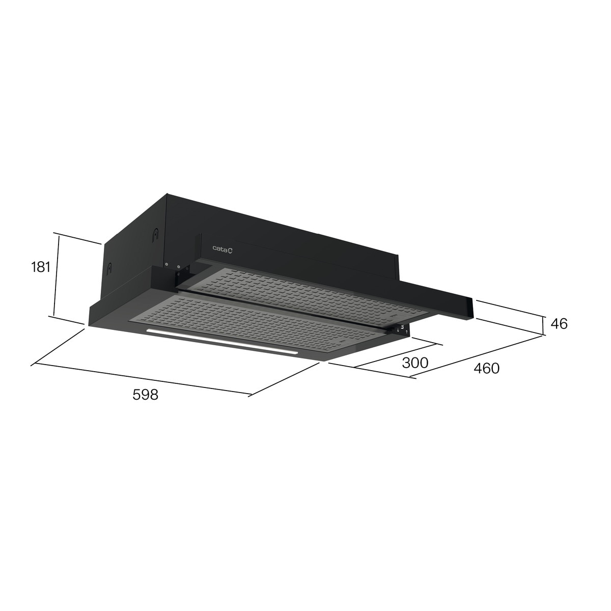 Campana telescópica Cata 3 velocidades + 1 turbo - TFH-6430 GBK /B Negro-5