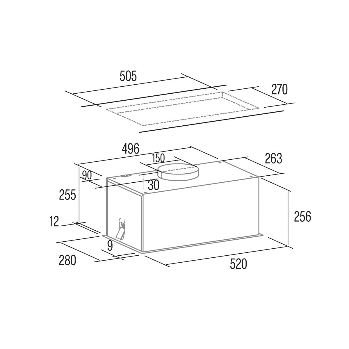Grupo filtrante Cata 3 velocidades - GPL 52 X Inox-2