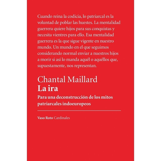 Imagem 0 de La ira: Para una deconstrucción de los mitos patriarcales indoeuropeos (Capa mole com abas)