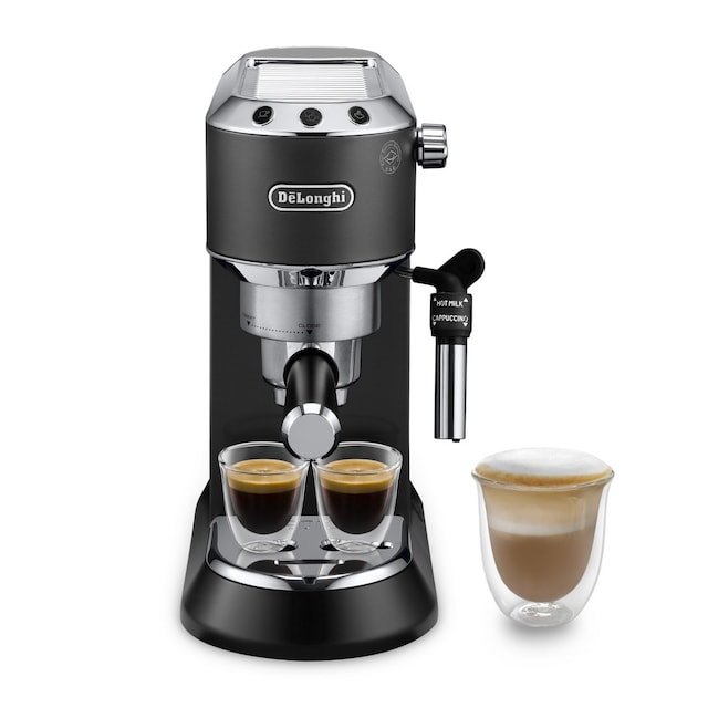 Imagem 0 de Máquina de Café Expresso Manual De'Longhi Dedica Style EC685.BK de 1300 W e de 15 bar - Café Moído e Pastilhas - Preto