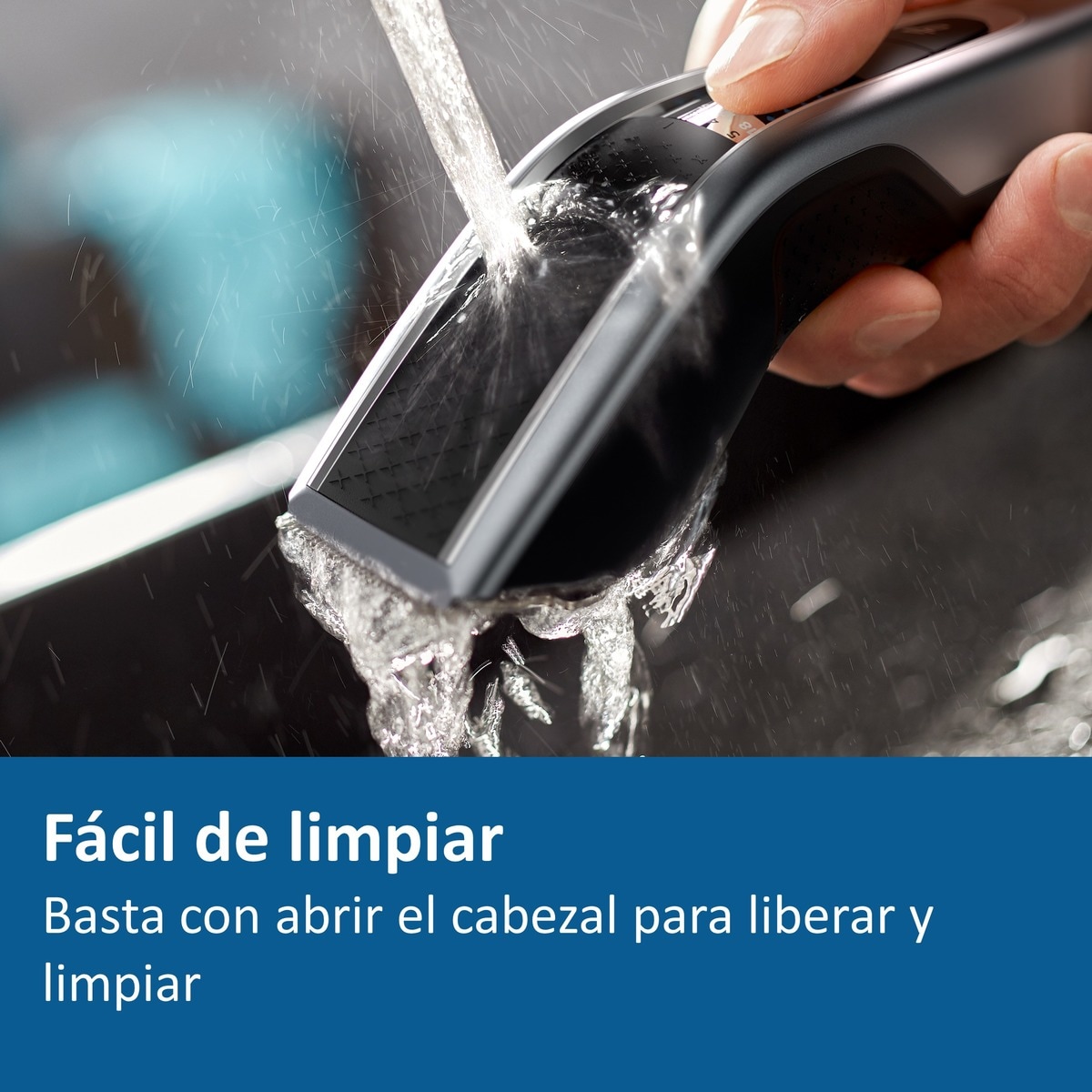 Cortapelos Philips Serie 5000 con 28 ajustes de longitud y cabezal para barba Negro / Plateado-7