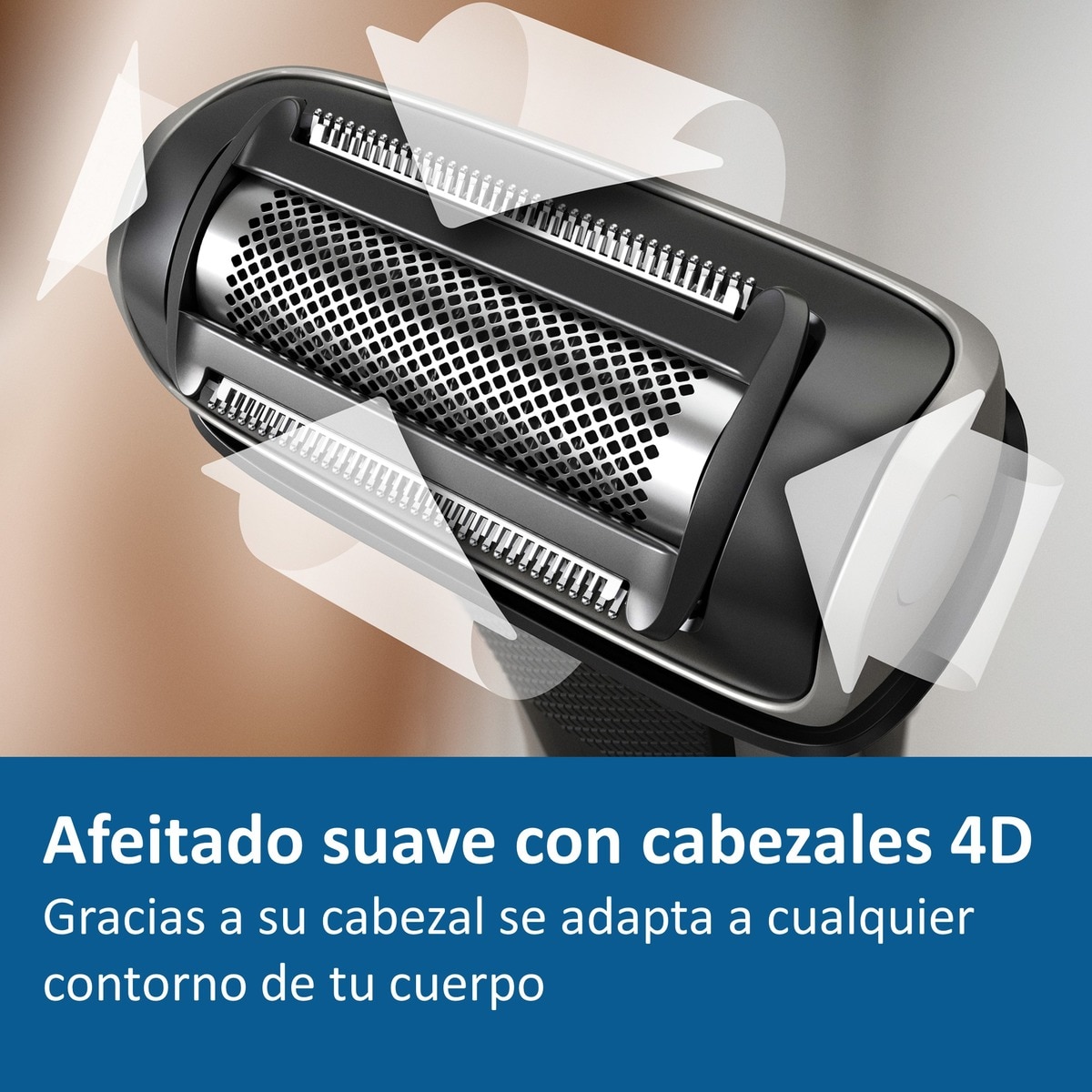 Afeitadora corporal Philips Bodygroom BG7025/15 recorta y afeita el cuerpo Cromado / Negro-7