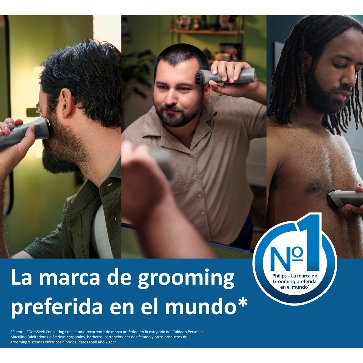 Recortadora 10 en 1 Philips Serie 5000, barba, cuerpo y cortapelos, multibarbero todo en 1, uso en seco y mojado, 120 min autonomía 2