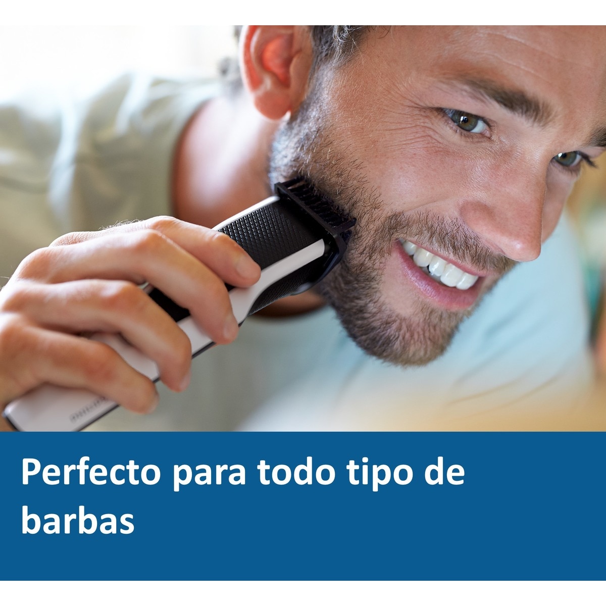 Barbero Philips S3000 con 10 posiciones de ajuste Blanco / Negro-3