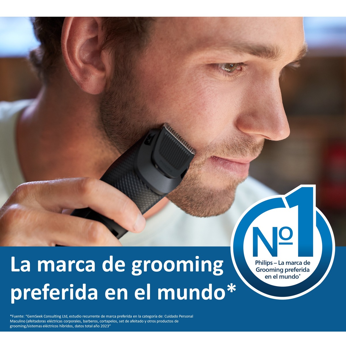 Barbero Philips S3000 con 10 posiciones de ajuste Blanco / Negro-2