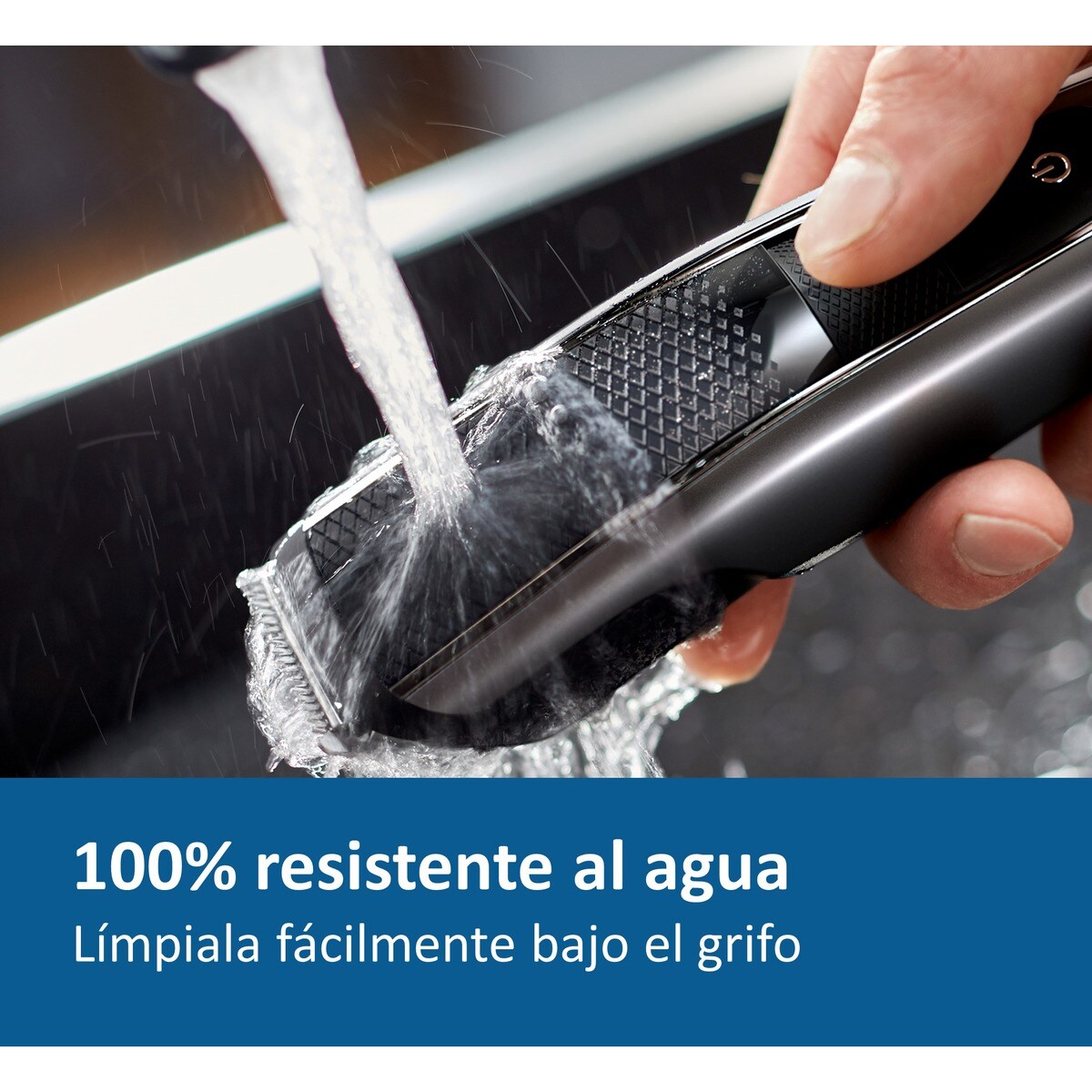 Barbero Philips Series 5000, 40 posiciones de longitud, 90 min de autonomía, 100% resistente al agua 7