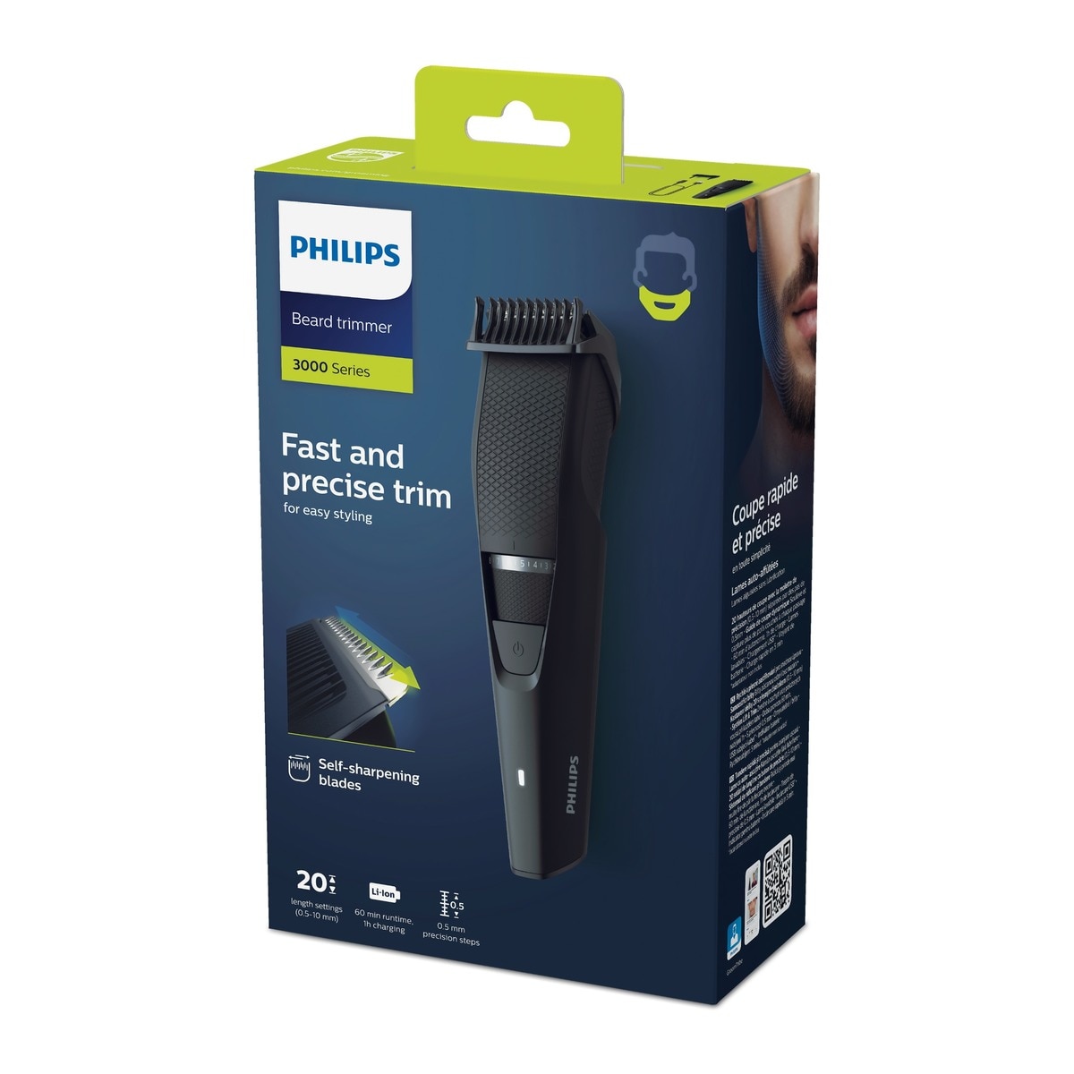 Barbero Philips Series 3000, 20 posiciones de longitud, 60 min de autonomía 10