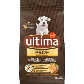 Pro+ pienso para perros adultos minis con pollo bolsa 1,1 kg - Ultima