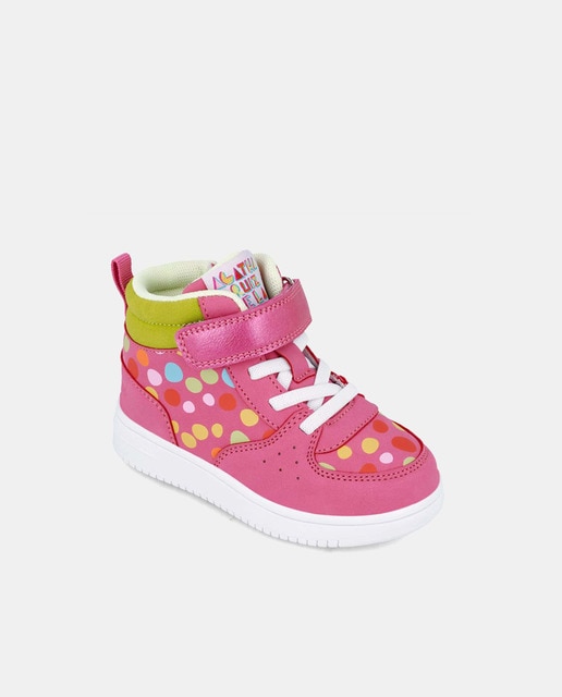 Imagem 0 de Sapatilhas Altas de Bebé com Estampado às Bolinhas