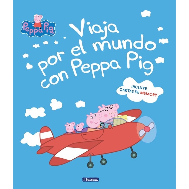 Imagen 0 de Peppa Pig. Un cuento - Viaja por el mundo con Peppa Pig: (incluye cartas de memory)  (Tapa dura)