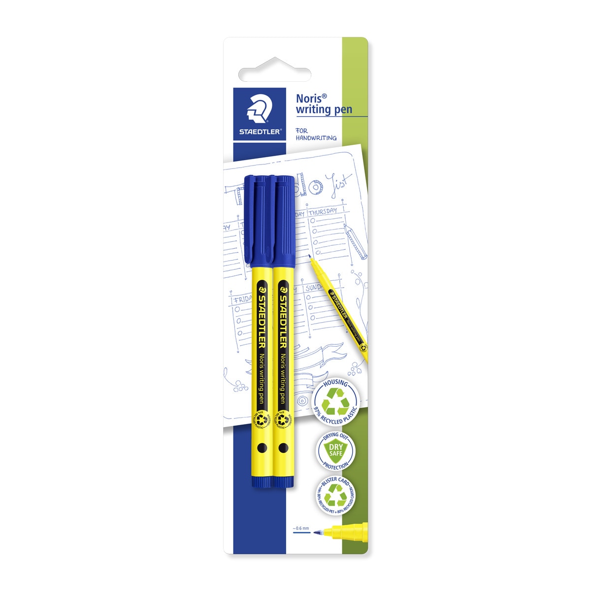 Imagem 0 de Marcador de escrita Staedtler Noris azul