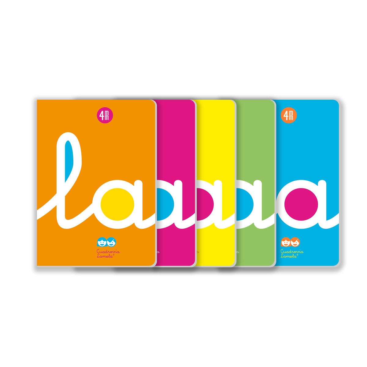 Libreta A4 4mm tapa polipropileno Lamela colores surtidos Naranja-2