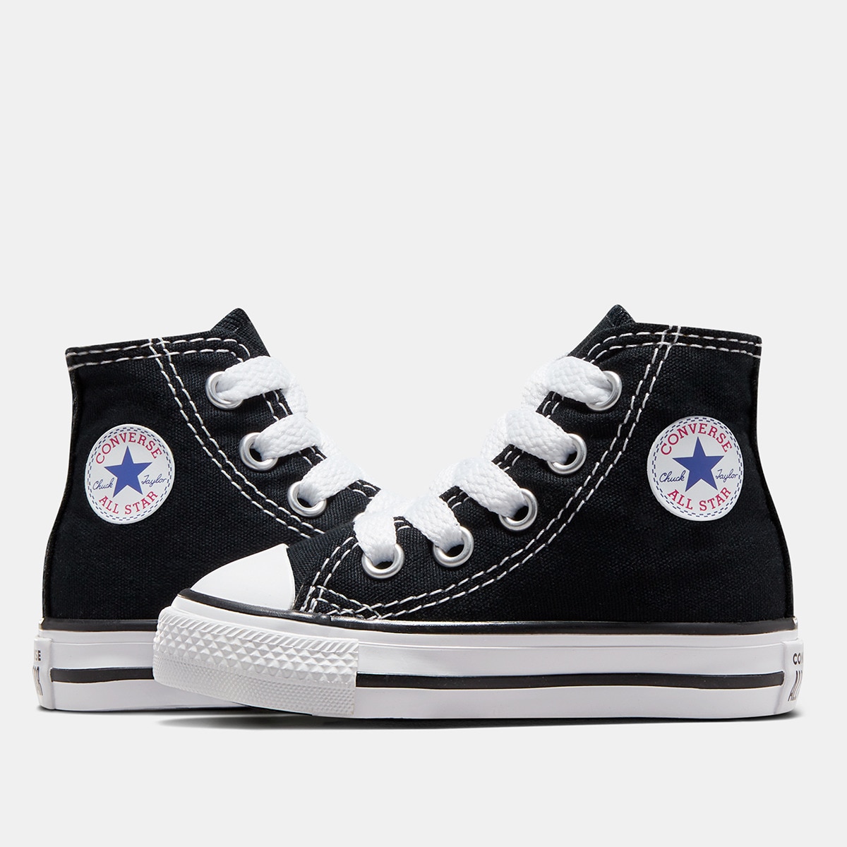 Imagen 6 de Zapatillas casual de bebés/niños Chuck Taylor All Star Alta Lona Converse - Negro Negro