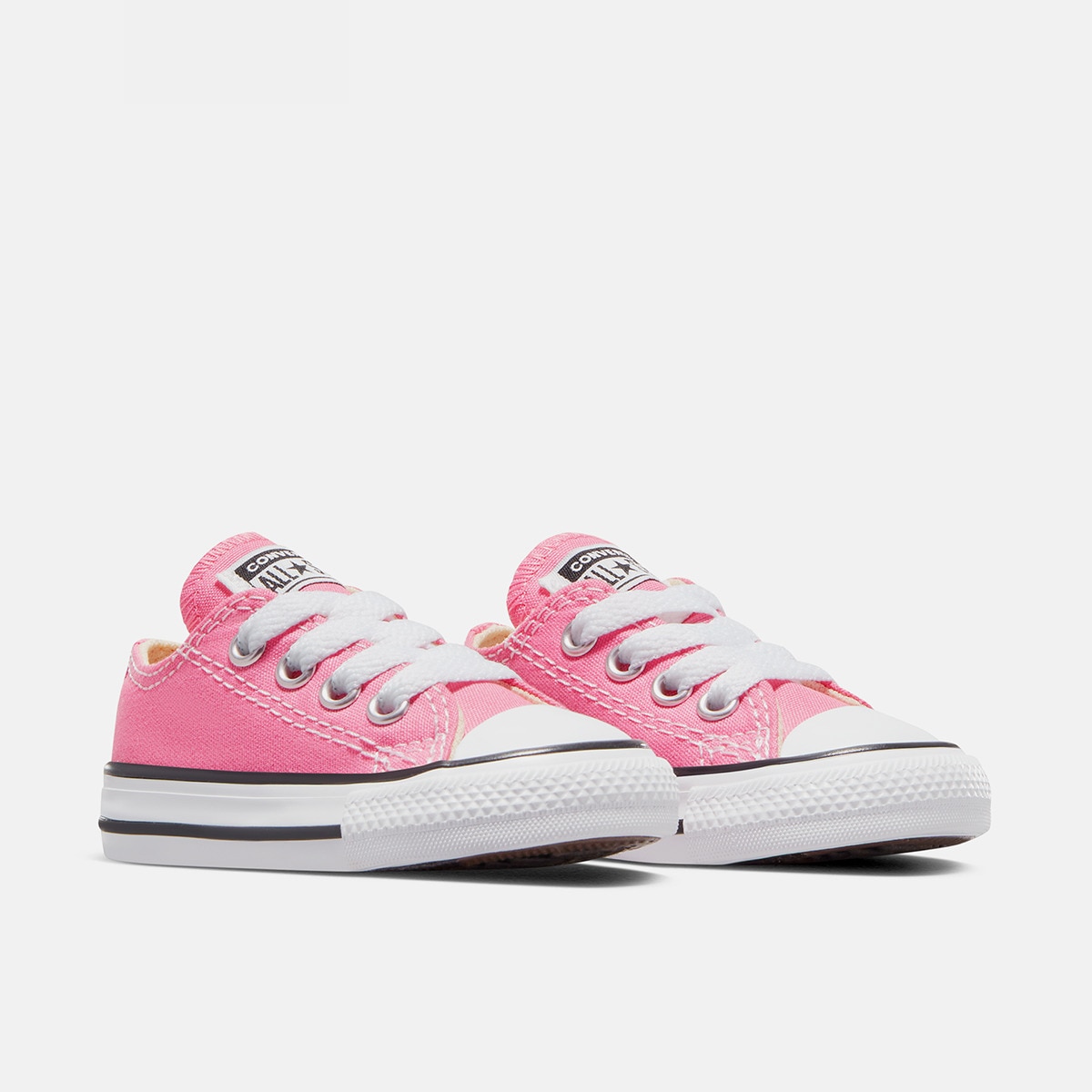 Zapatillas casual de bebés/niños Chuck Taylor All Star Baja Lona Converse - Rosa Rosa-6