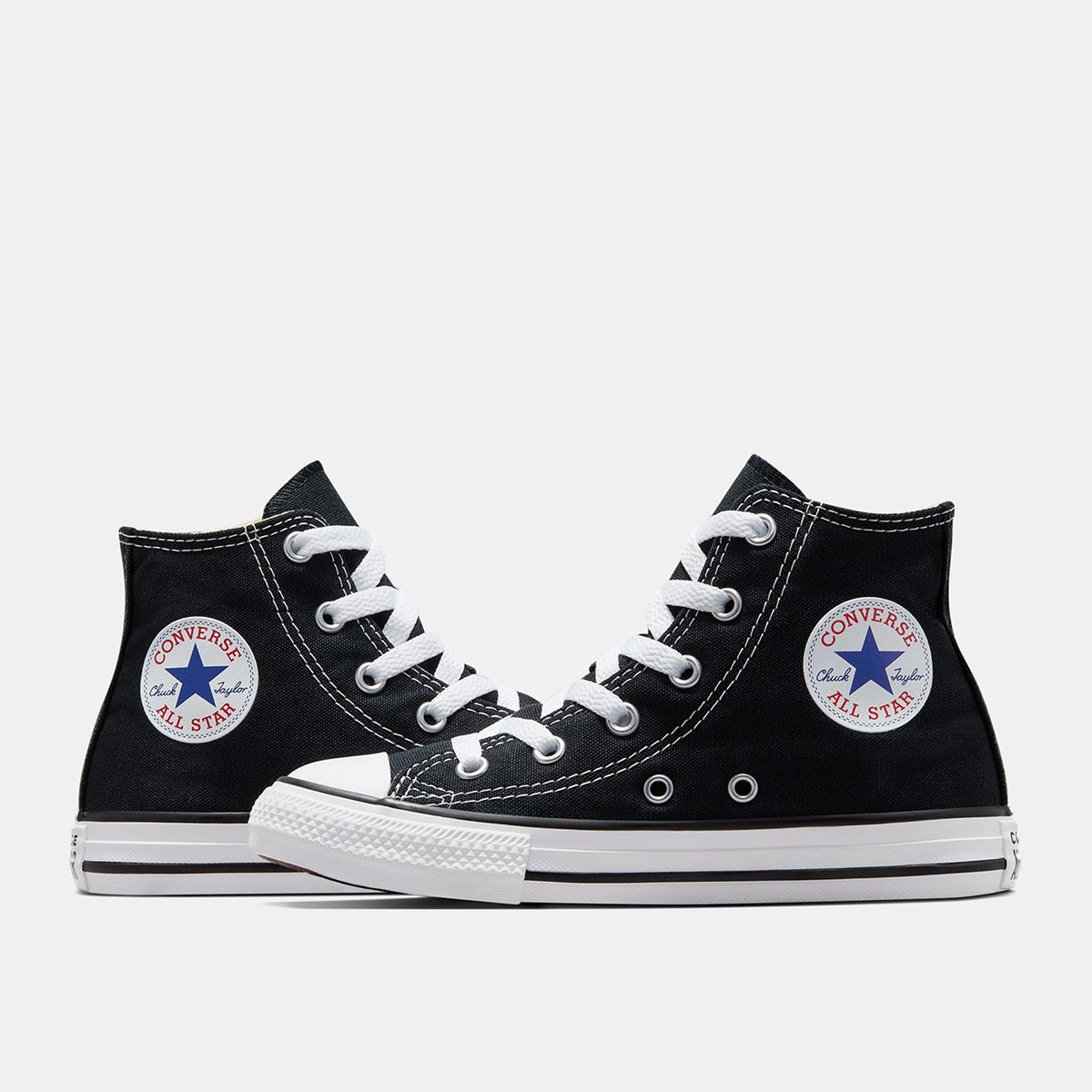 Zapatillas casual de niños Chuck Taylor All Star Alta Lona Converse - Negro Negro-4