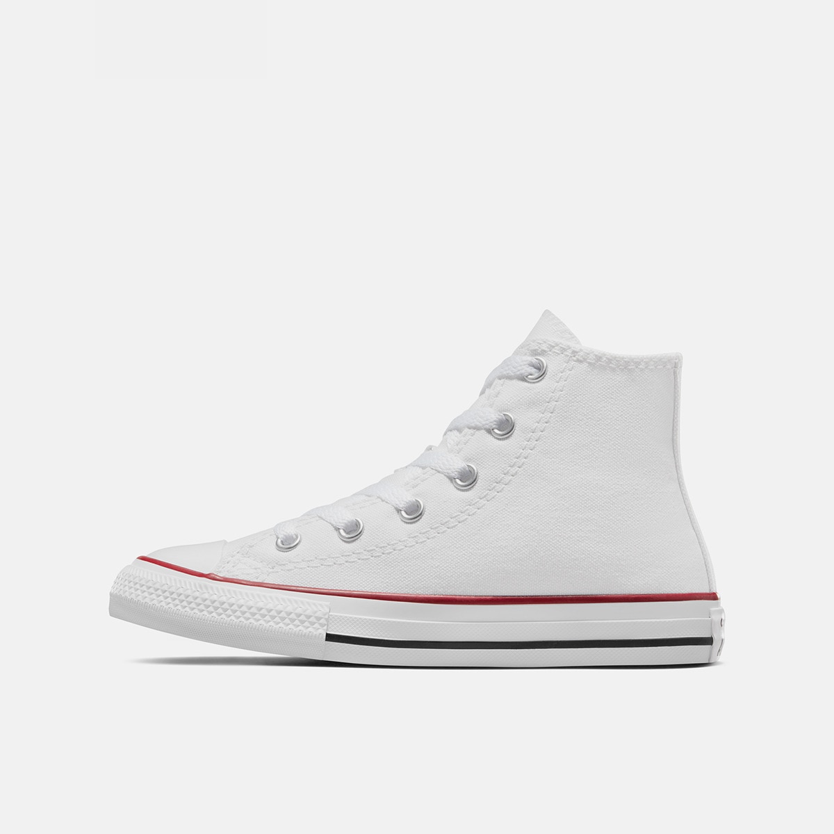 Sapatilhas altas casual de criança Chuck Taylor All Star em lona Converse Branco-4