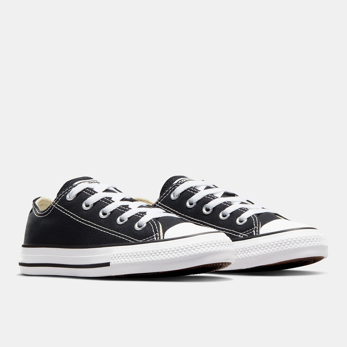 Zapatillas casual de niños Chuck Taylor All Star Baja Lona Converse - Negro Negro-5
