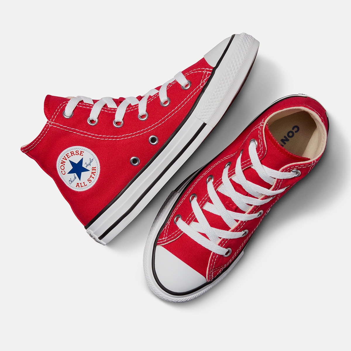 Zapatillas casual de niños Chuck Taylor All Star Alta Lona Converse - Rojo Rojo-2