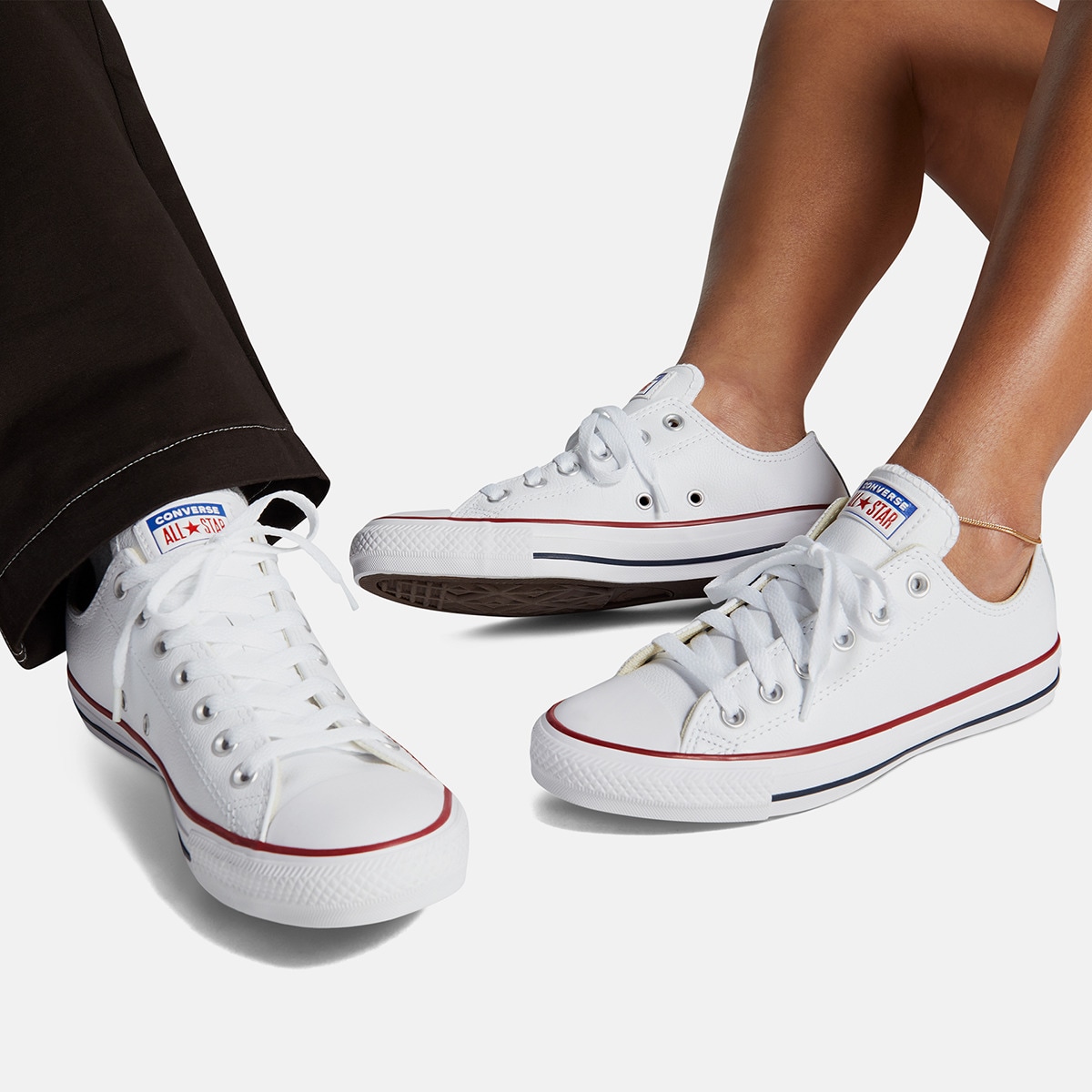 Sapatilhas Casual Unissexo Chuck Taylor All Star Pele Converse Branco-7