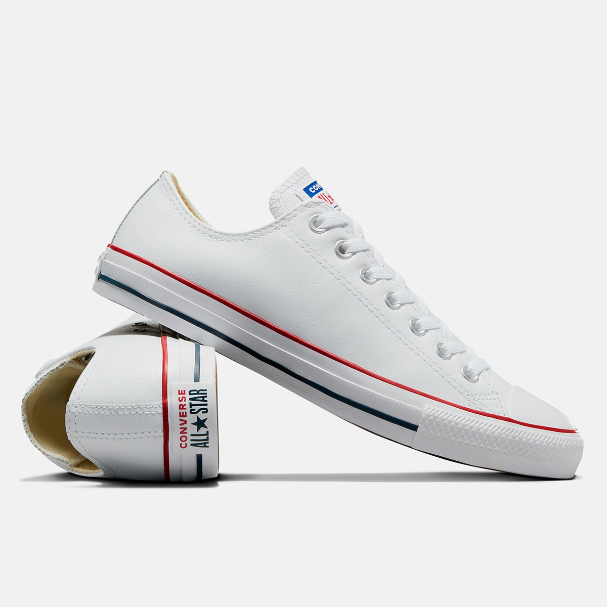 Sapatilhas Casual Unissexo Chuck Taylor All Star Pele Converse Branco-2