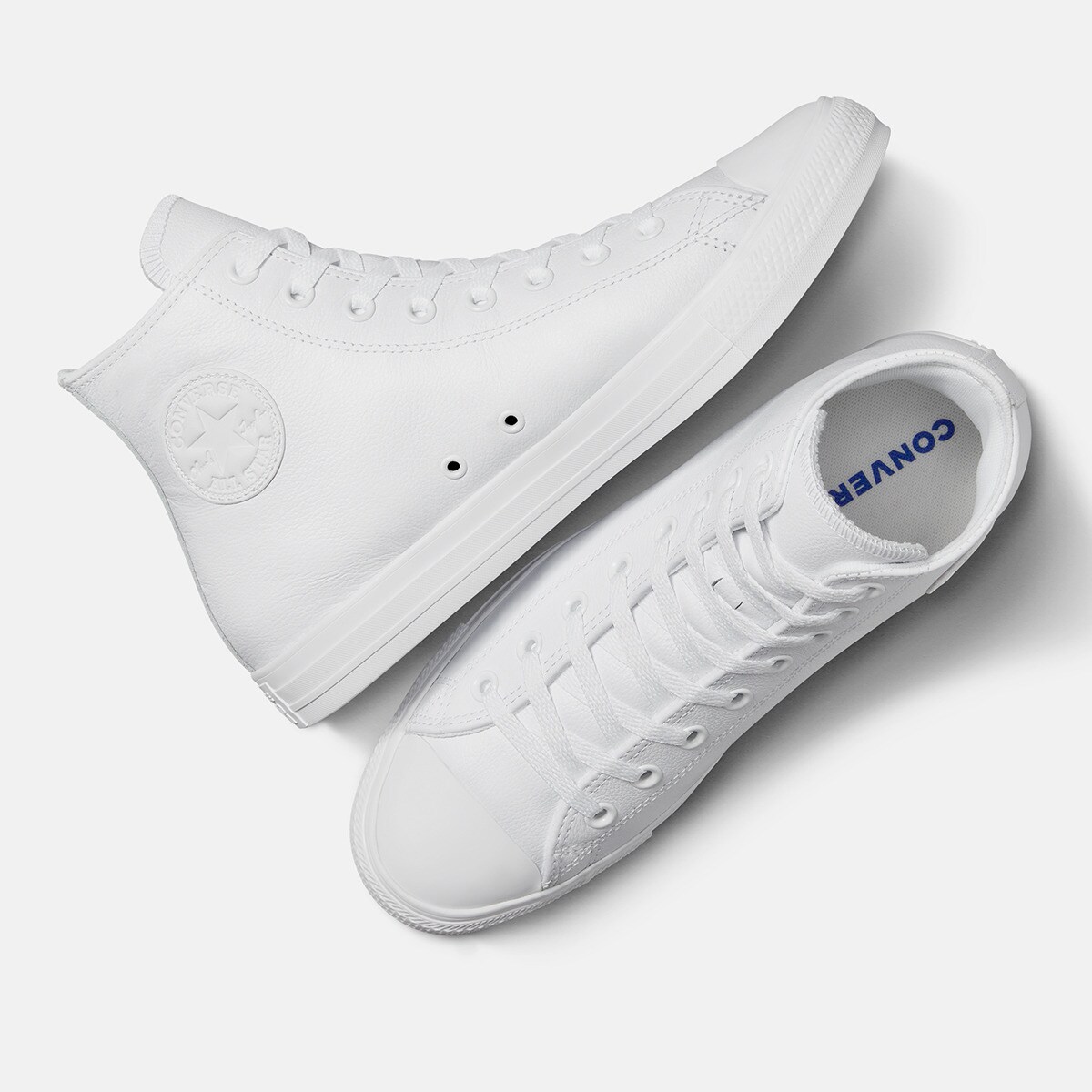 Sapatilhas Casual Unissexo Chuck Taylor All Star Pele Converse Branco-5