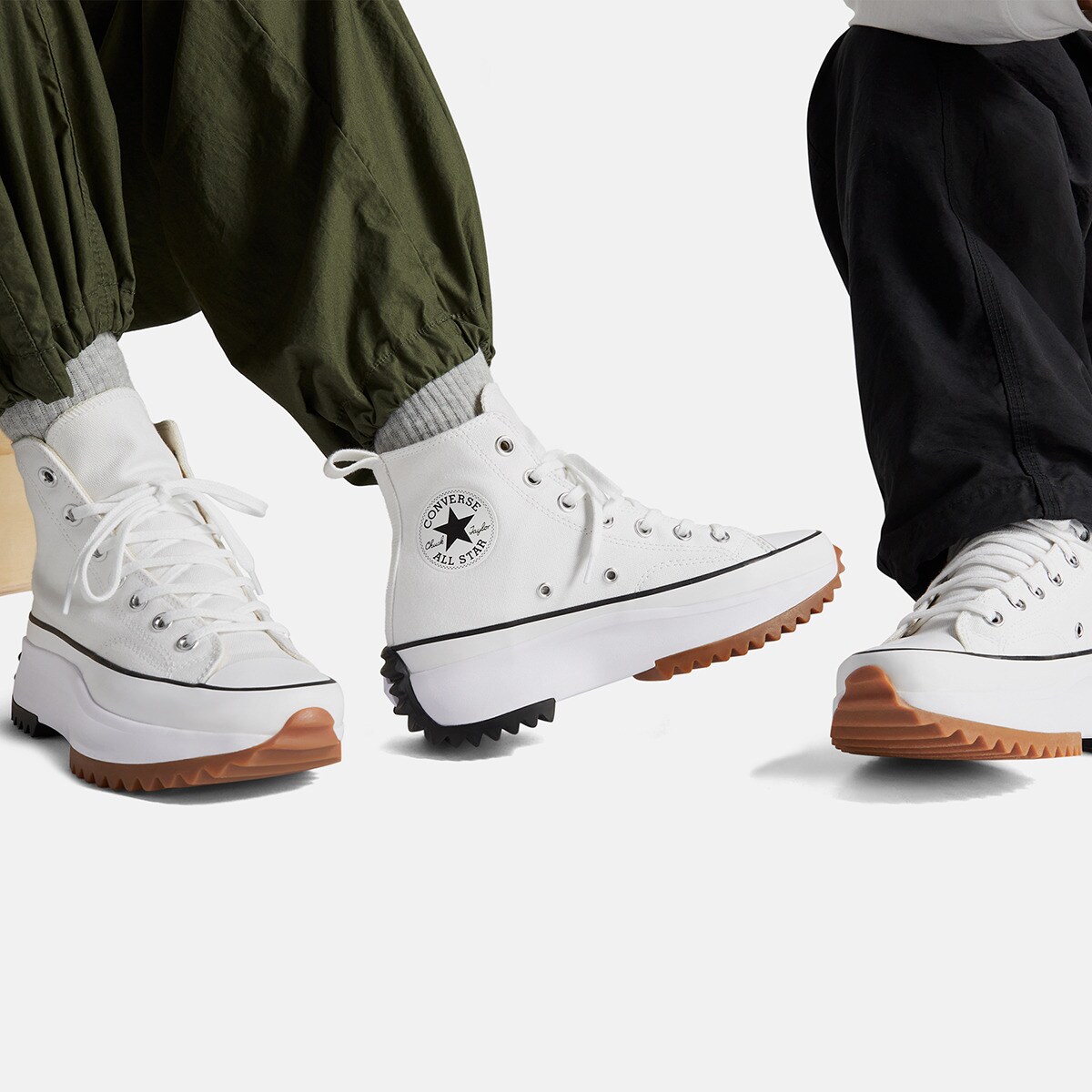 Zapatillas casual Unisex de lona con plataforma Run Star Hike alta