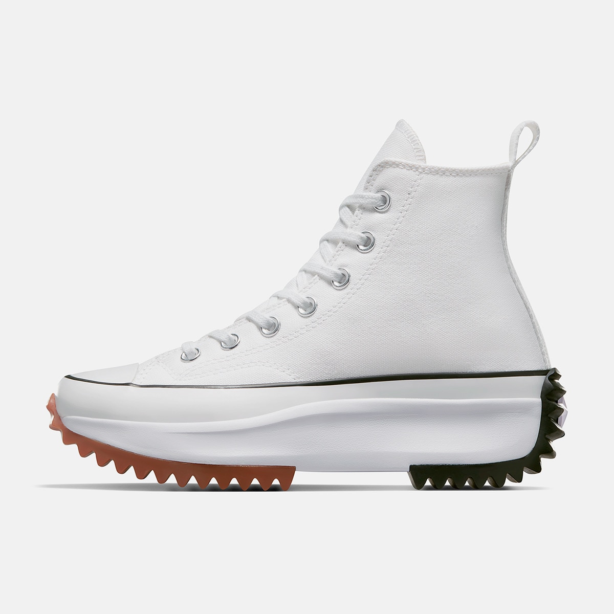 Sapatilhas Casual de Lona com Plataforma Run Star Hike Alta Converse Branco-4