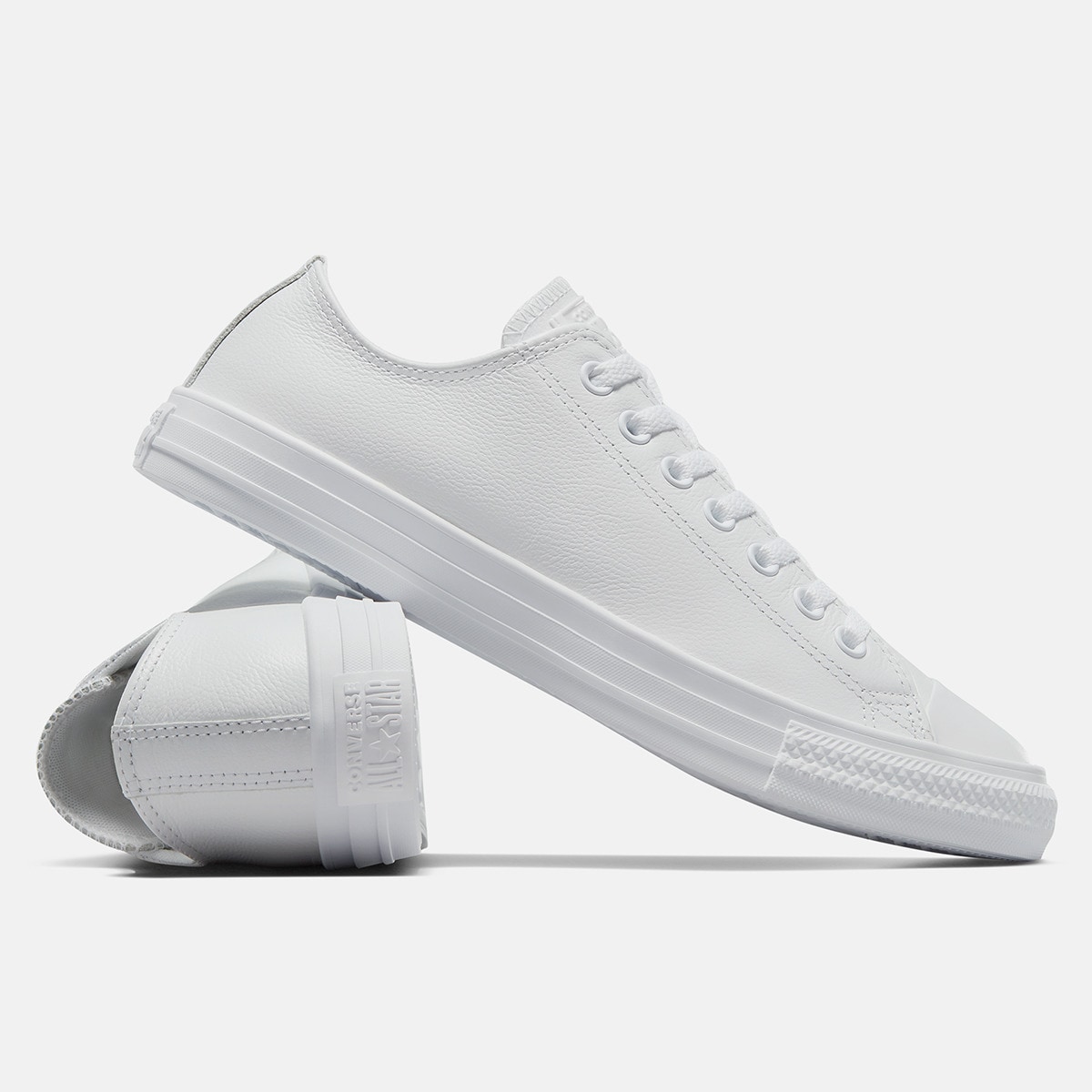 Sapatilhas Casual Unissexo Chuck Taylor All Star Pele Converse Branco-4