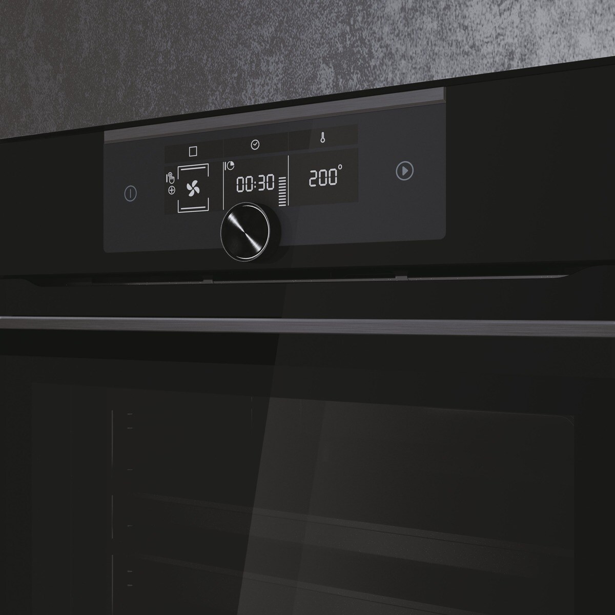 Horno multifunción Haier WIFI, hidrolisis y paneles catalíticos, I-Turn Series 6 - HWO60SM6F5BH Negro-6