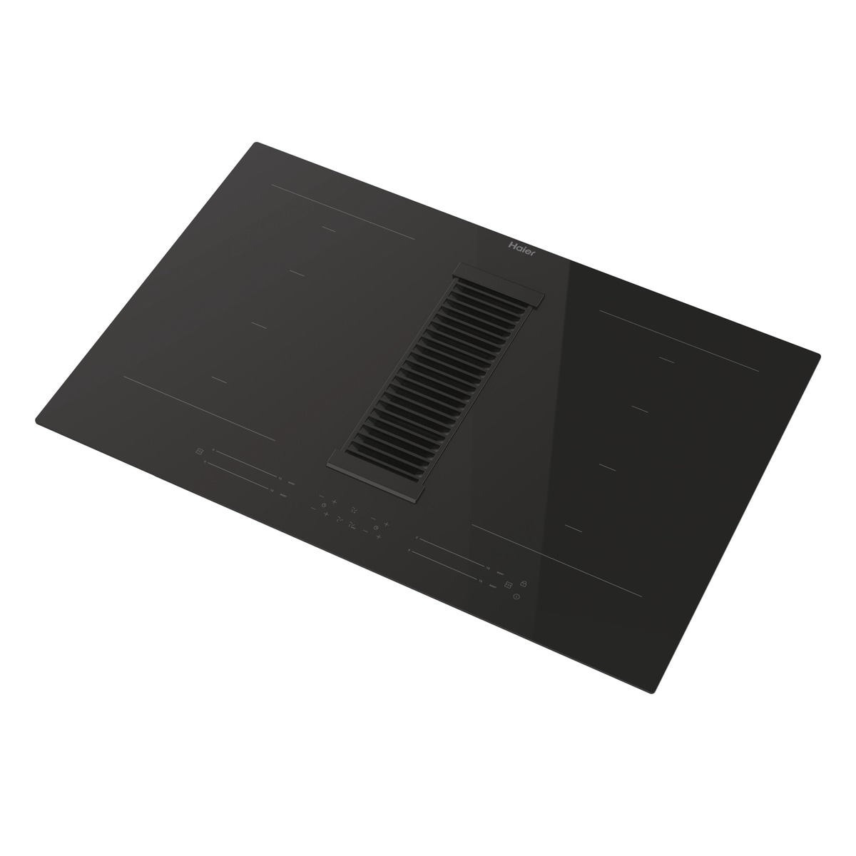Placa inducción Haier, 4 Zonas Flex, con extractor integrado, I-Dual Series 6 - HAIH82MTMCF Negro (detroit)-3
