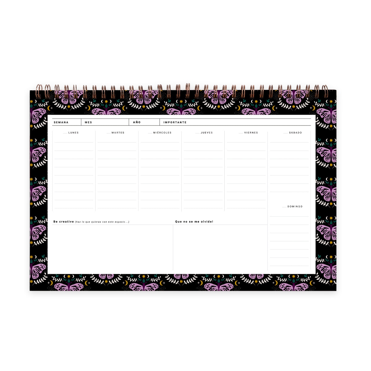 Organizador semanal 60 páginas 300x210 mm Místico UO multicolor español Multicolor-7
