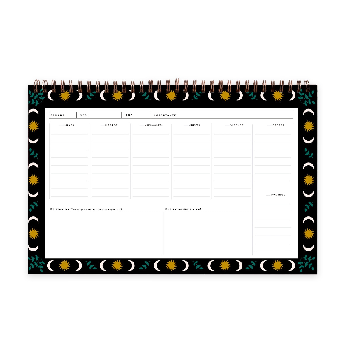 Organizador semanal 60 páginas 300x210 mm Místico UO multicolor español Multicolor-5