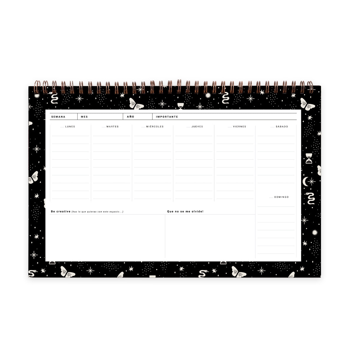 Organizador semanal 60 páginas 300x210 mm Místico UO multicolor español Multicolor-3