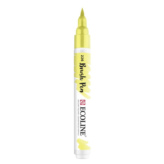Imagen 0 de Rotulador Ecoline de acuarela líquida punta pincel Talens amarillo pastel