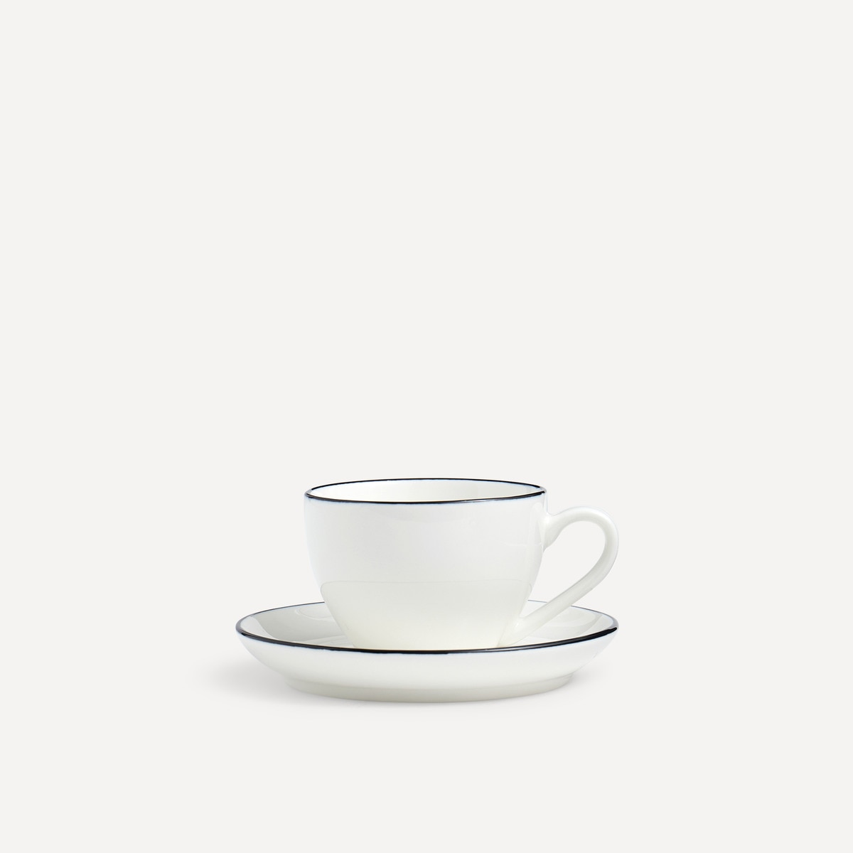 Chávena de Café com Prato Nordik Branco-1